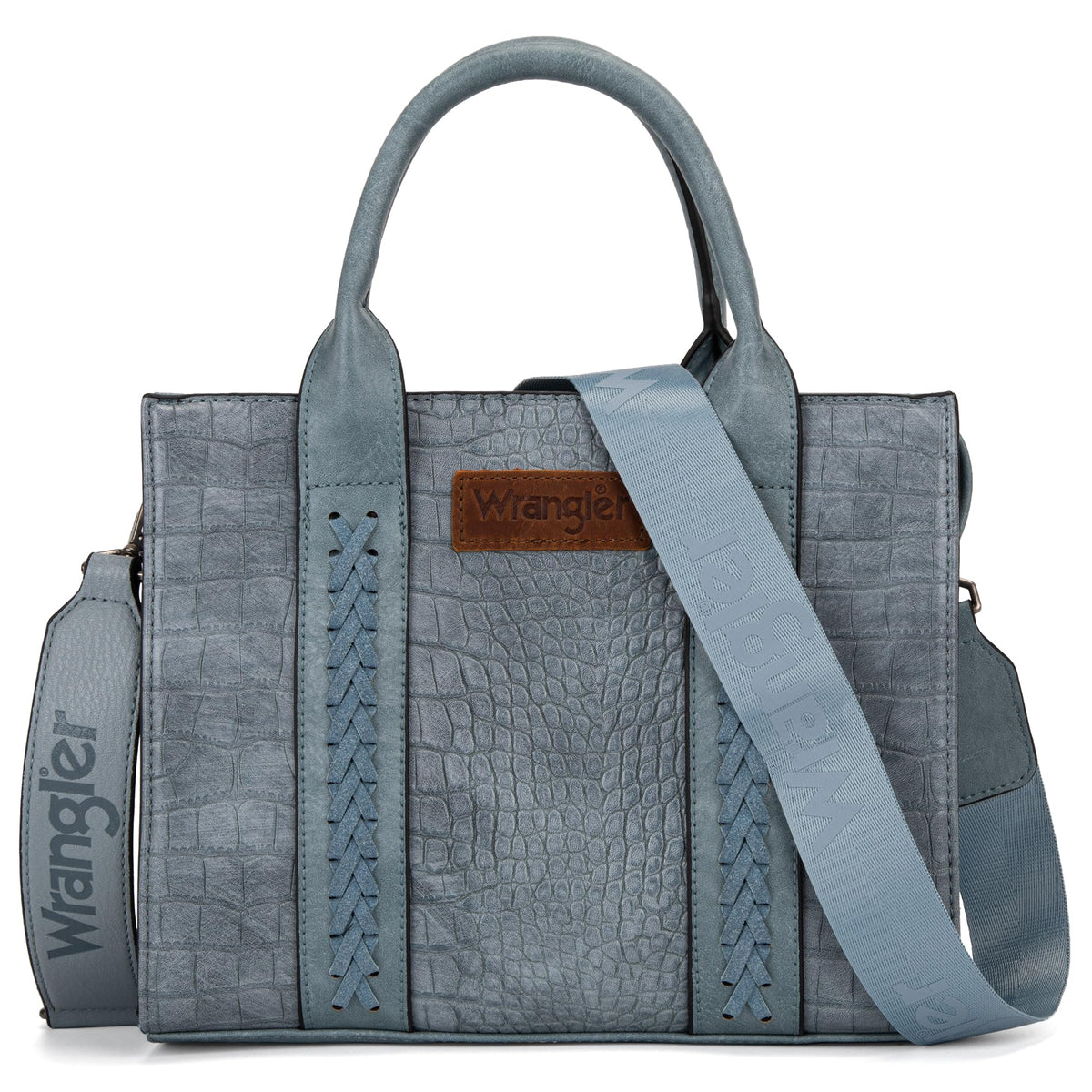 Wrangler Tote Bag for Women, Top Handle Satchel Bag, Shoulder Bag Purse for Women with Crossbody Strap