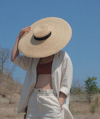 Extra Large Straw Sun Hat for Women (Beach Hat)