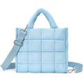 Square Grid Down Quilted Crossbody Bag