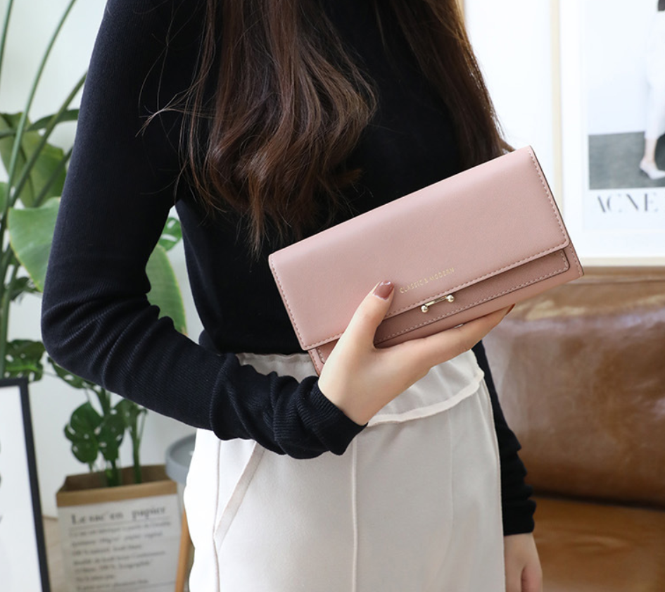 Women's Long Suede Wallet
