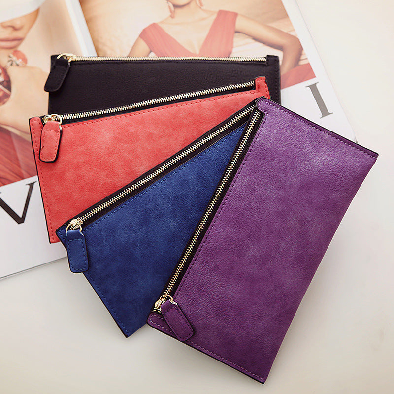 Women's Long Suede Wallet