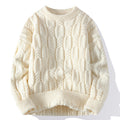 Men's Thick Needle Long-sleeve Round Neck Sweater