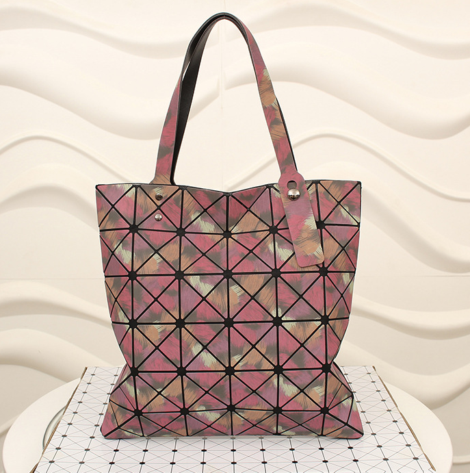 Women's Shoulder Bag, Fashionable Tote Bag, Geometric Diamond Handbag