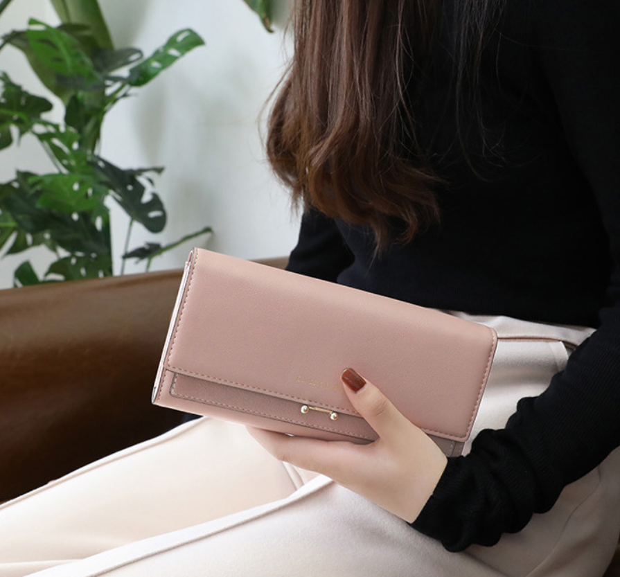 Women's Long Suede Wallet