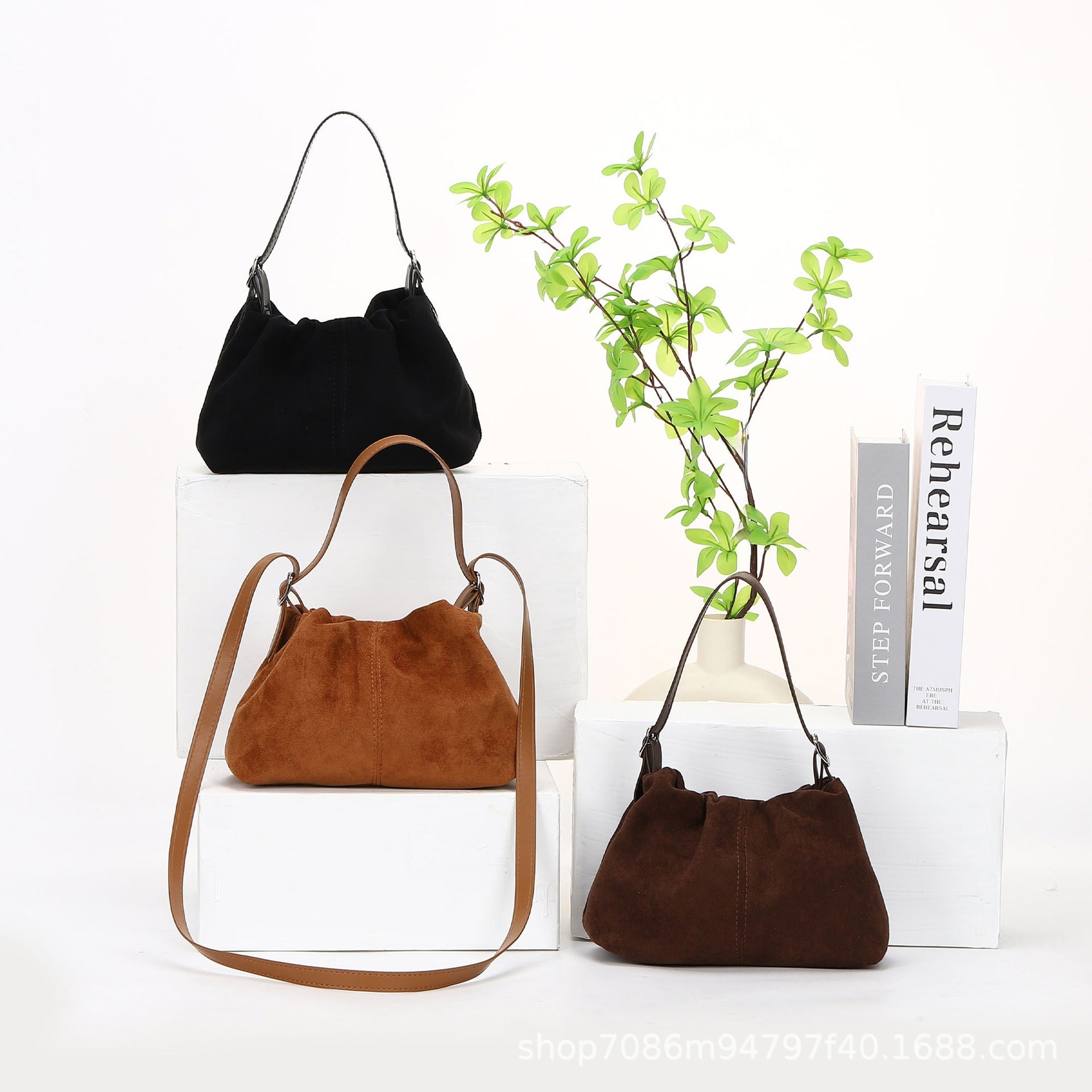 Rare Suede-look Women's Crossbody Bag