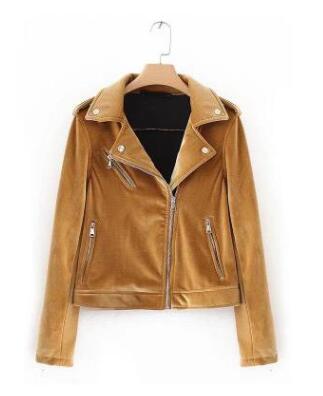 Women's Casual Jacket - Velvet Top, European Style 2017