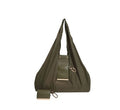 Women's Lightweight Nylon Shoulder Handbag with Key-ring