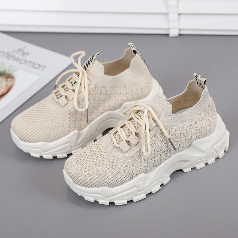 Women's Fashion Casual Fly Woven Sneakers - Comfortable
