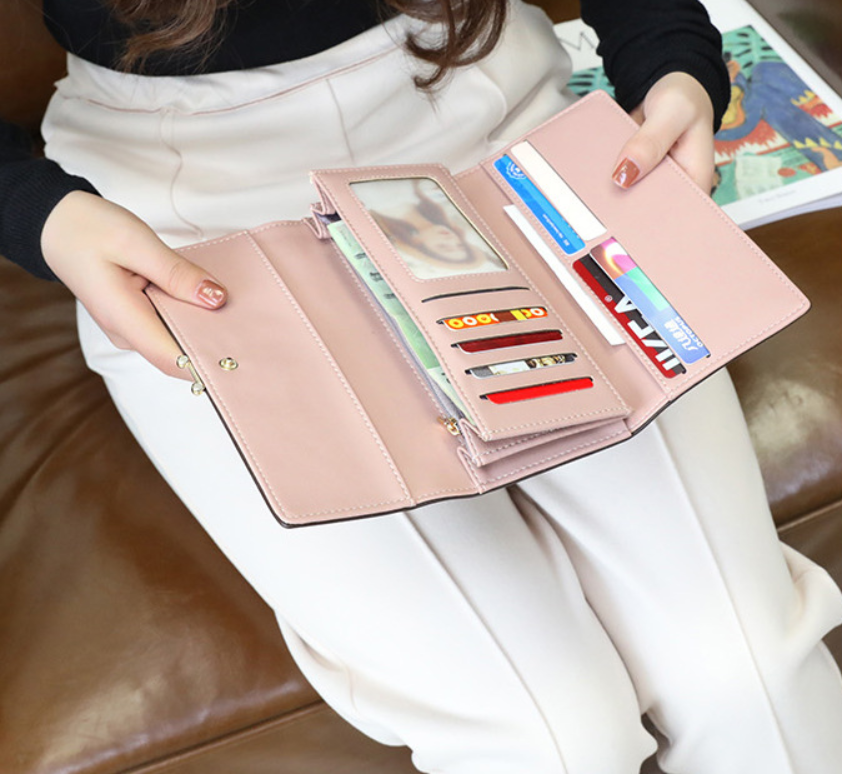 Women's Long Suede Wallet