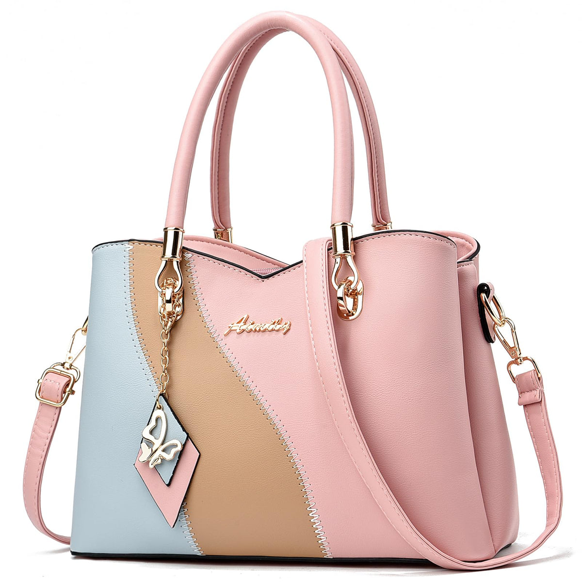 Ladies Satchel Top Handle Crossbody Shoulder Bag
