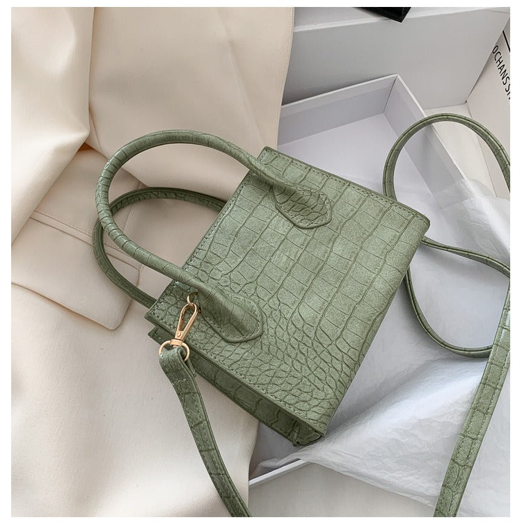 Summer Croc Embossed Mini Shoulder Bag