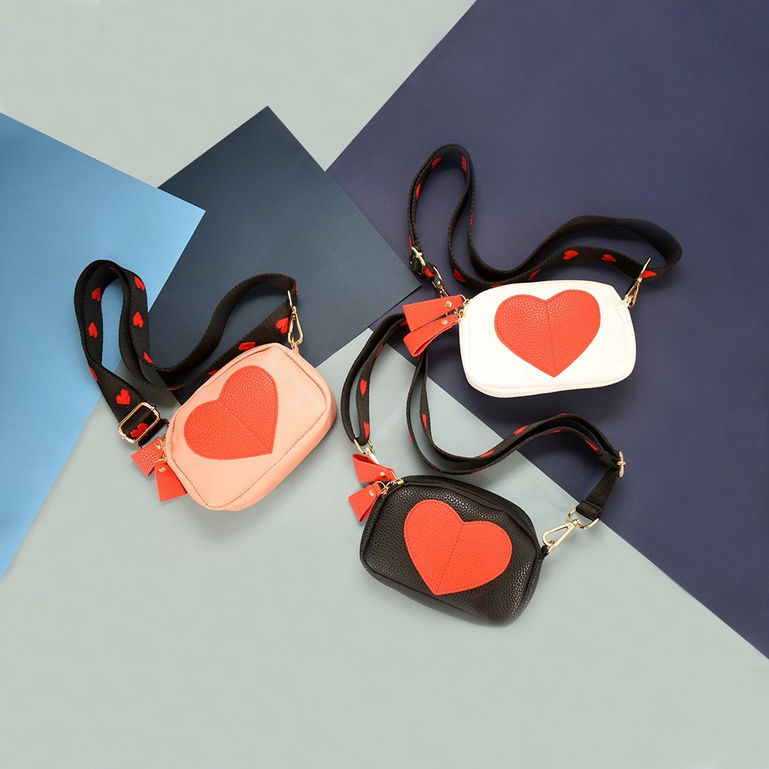Love Crossbody Mini Bag for Women, Heart Shoulder Bag