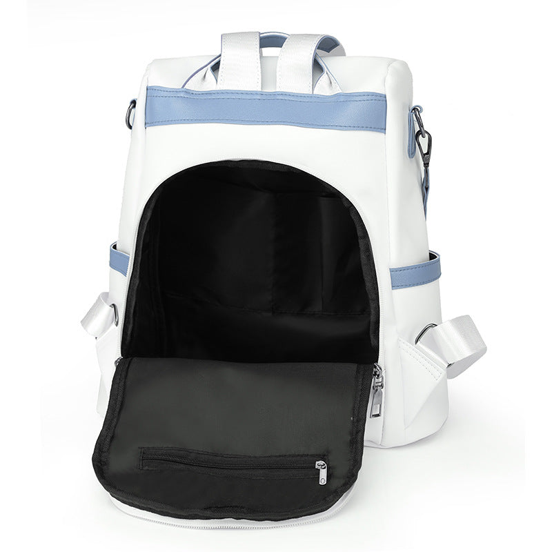 Anti-Theft Soft Leather Women's Backpack