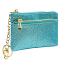 Ladies Coin Purse, RFID Change Wallet, Small Card Holder Keychain