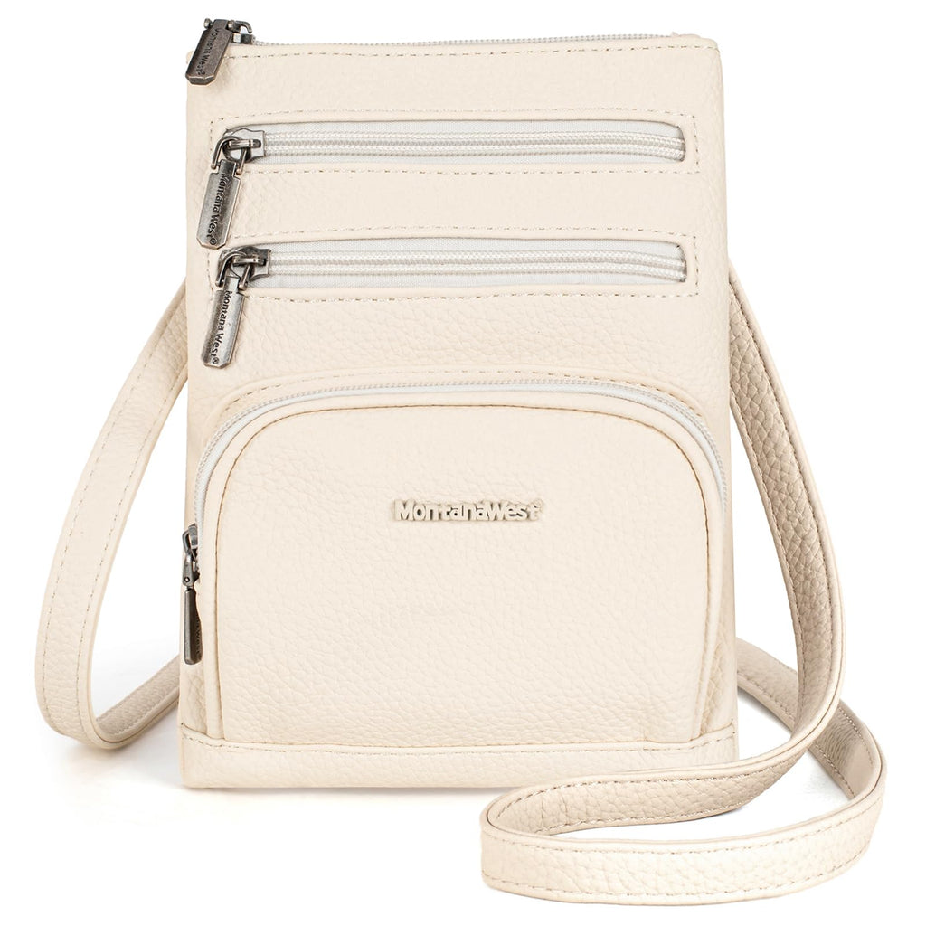 Montana West Small Cross Body Purse, Vegan Leather Shoulder Bag for Women, Multi-Pocket Purse