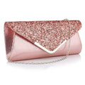 Women Evening Bag, Glitter Sequins Handbag, Bridal Party Clutch Purse