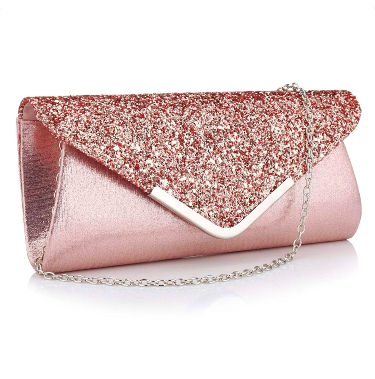 Women Evening Bag, Glitter Sequins Handbag, Bridal Party Clutch Purse