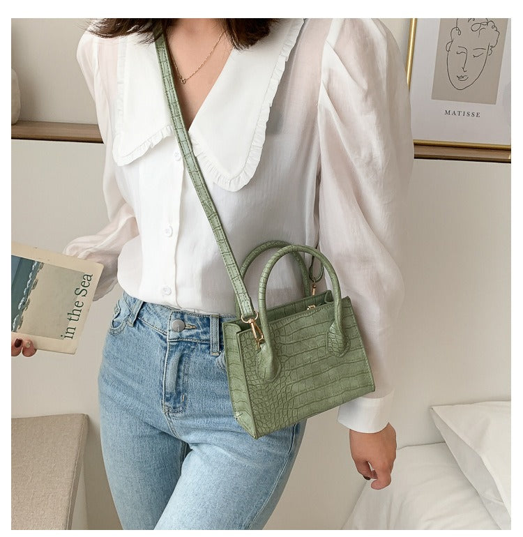 Summer Croc Embossed Mini Shoulder Bag