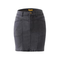 High Waist Slimming Denim Skirt with Stitching Design