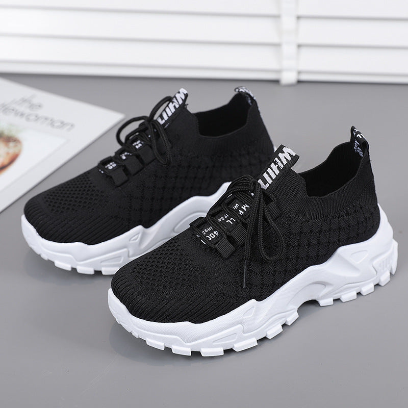 Women's Fashion Casual Fly Woven Sneakers - Comfortable
