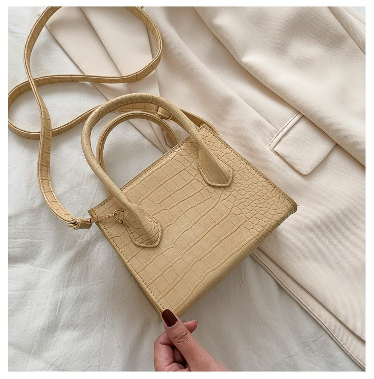 Summer Croc Embossed Mini Shoulder Bag
