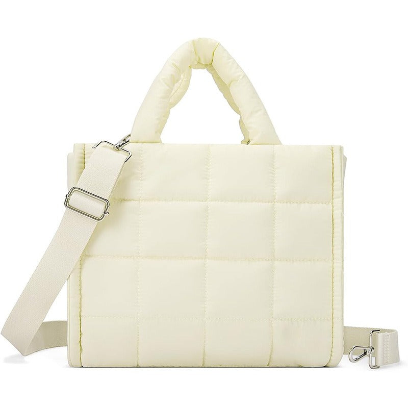 Square Grid Down Quilted Crossbody Bag