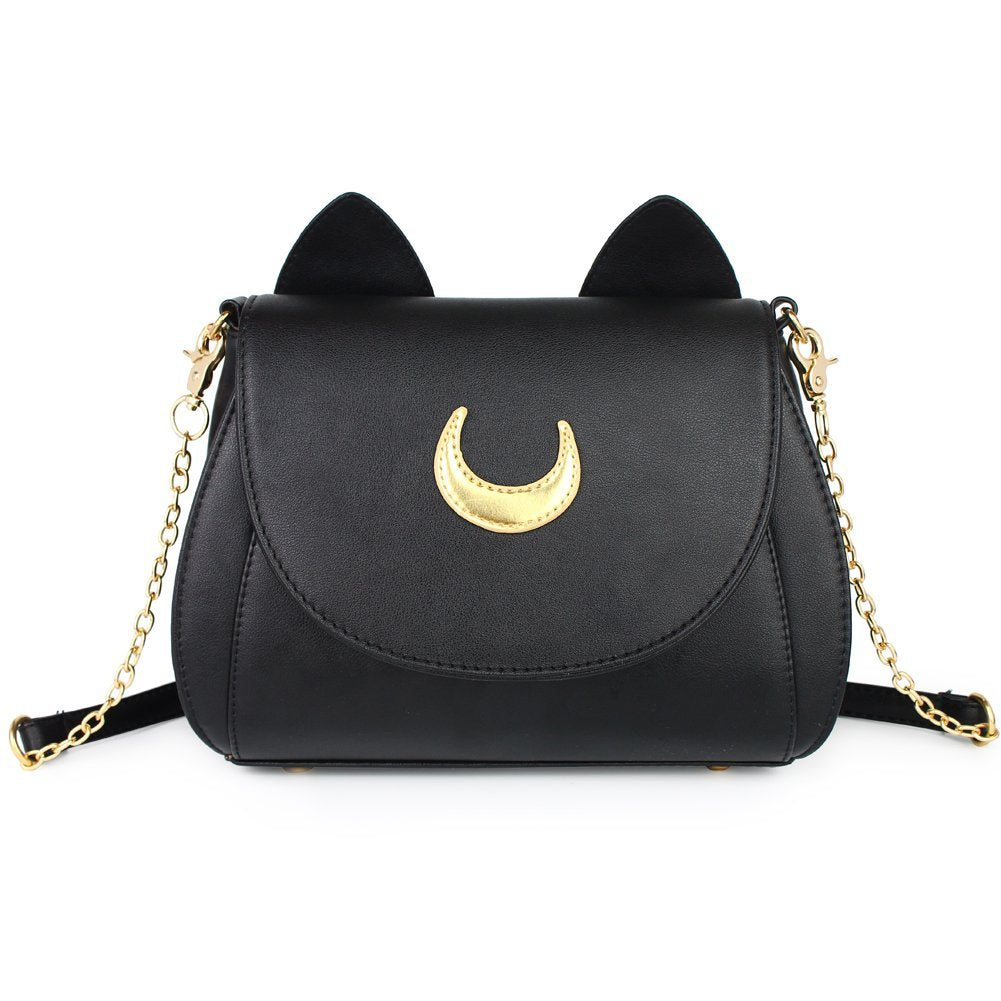 Shoulder Bag for Cat Lovers, Ladies Leather Purse