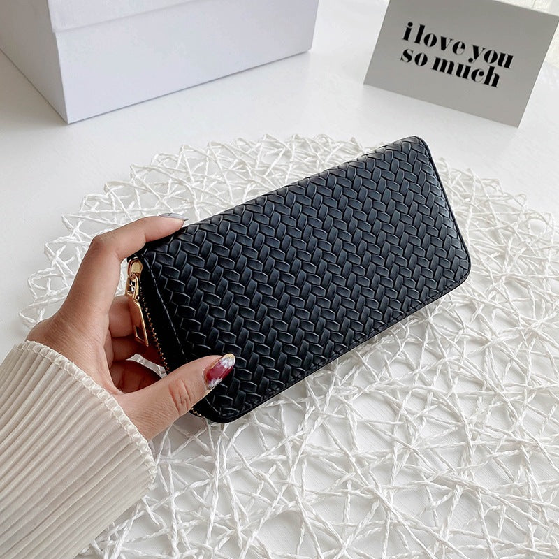 Women's Woven Clutch Wallet