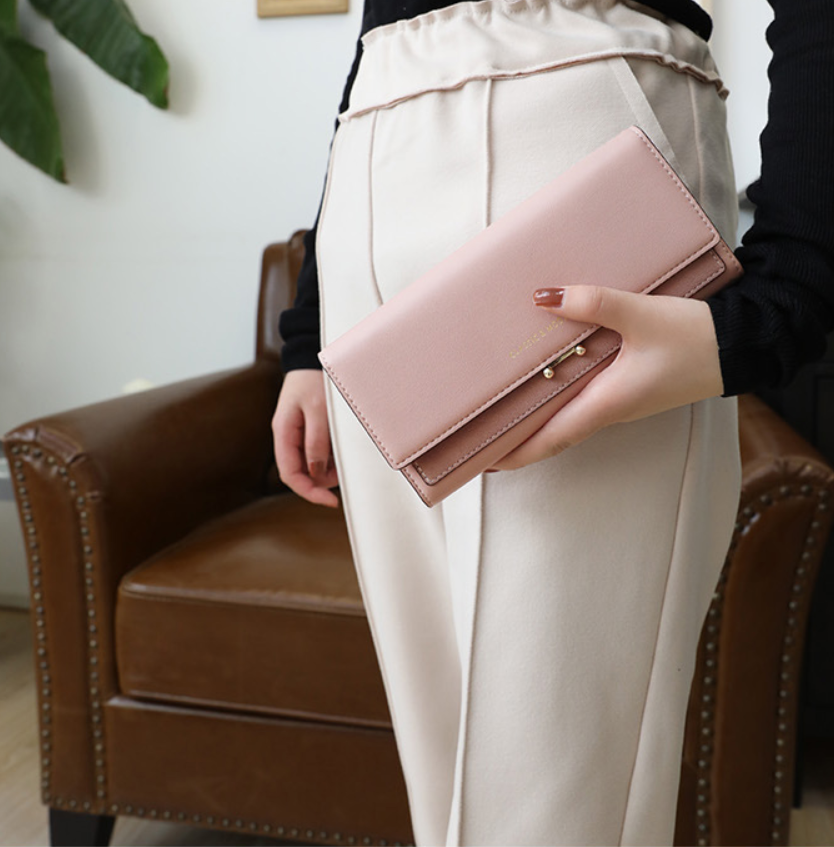 Women's Long Suede Wallet