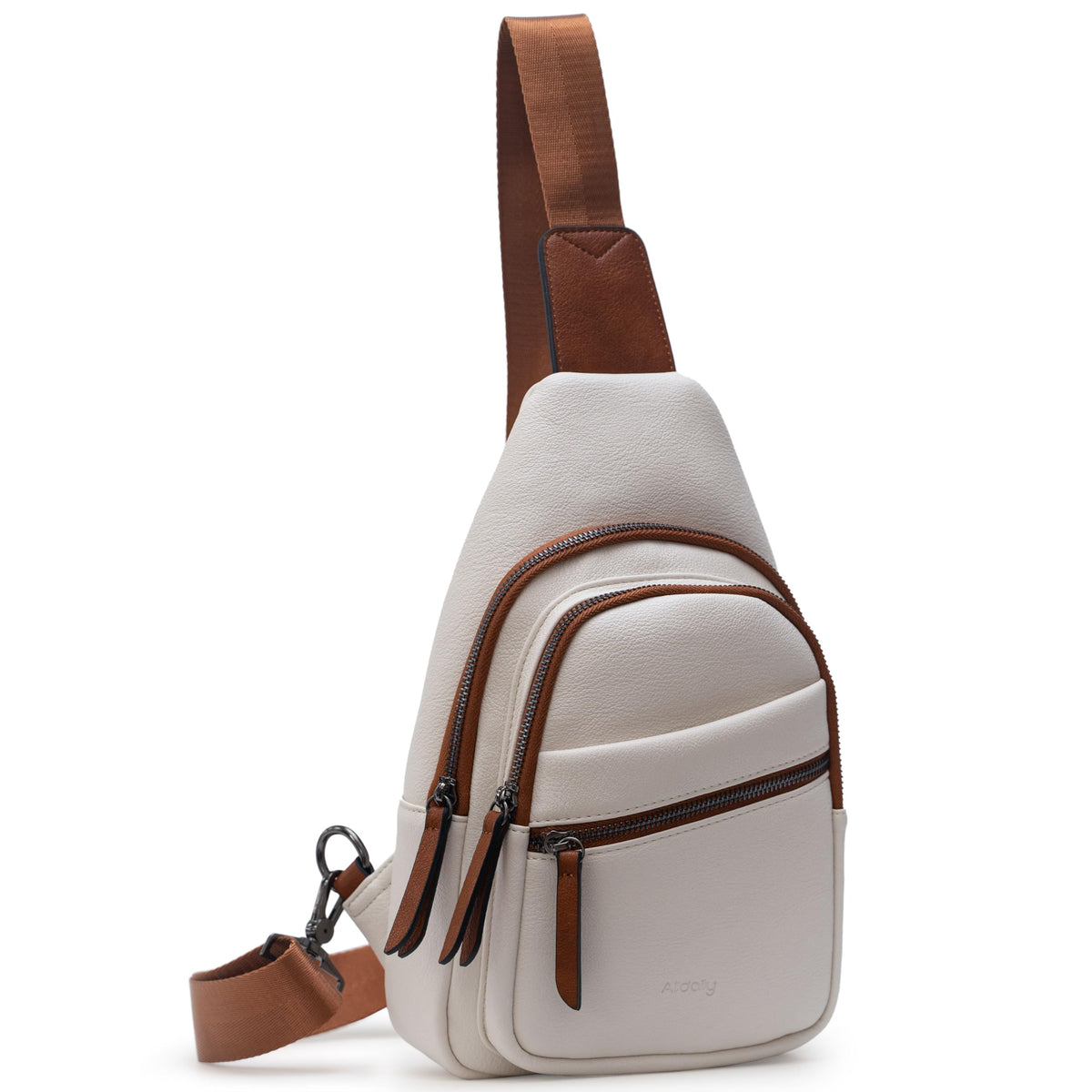 Large Sling Bag for Women, Crossbody Purse, Leather Trendy Chest Bag for Travel, Fanny Pack