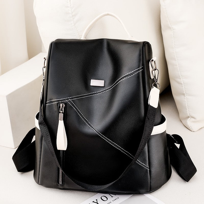 Anti-Theft Soft Leather Women's Backpack