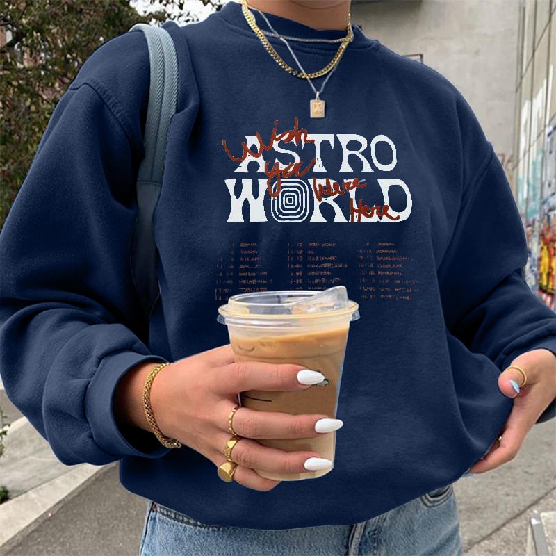Casual Long Sleeve Women's Letter Print Sweatshirt Jacket