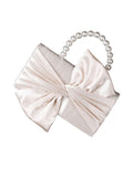Ladies Elegant Bow Knot Satin Evening Bag, Clutch Purse for Women