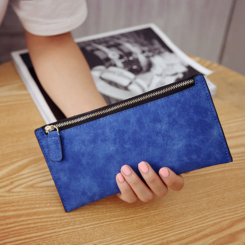 Women's Long Suede Wallet