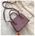 Summer Croc Embossed Mini Shoulder Bag