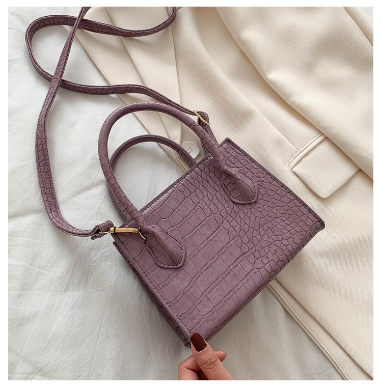 Summer Croc Embossed Mini Shoulder Bag