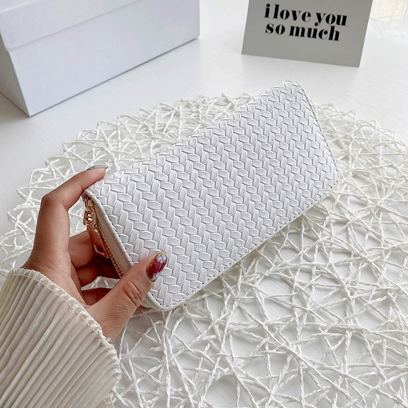 Women's Woven Clutch Wallet