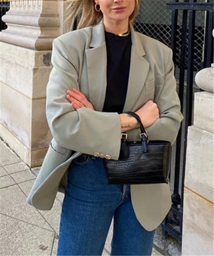 Women's Casual Long Sleeve Blazer Coat 2020 Fall Style