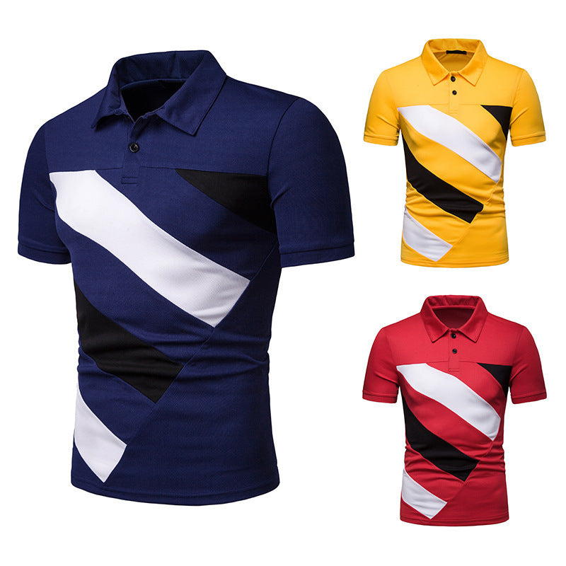 Color Block Casual Base Shirt