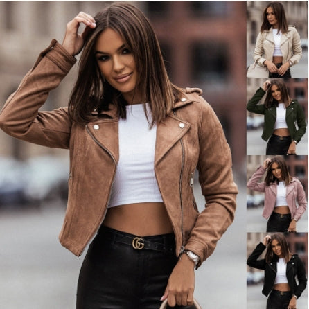 Women's Casual Jacket - Velvet Top, European Style 2017