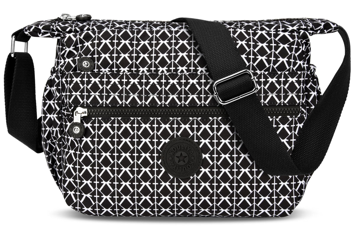 Nylon Crossbody Bag for Women, Waterproof and Lightweight Shoulder Bag with Multi Pockets