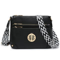 Crossbody Purse for Women, Multi Pocket Shoulder Bag, Medium Handbag with Guitar Strap