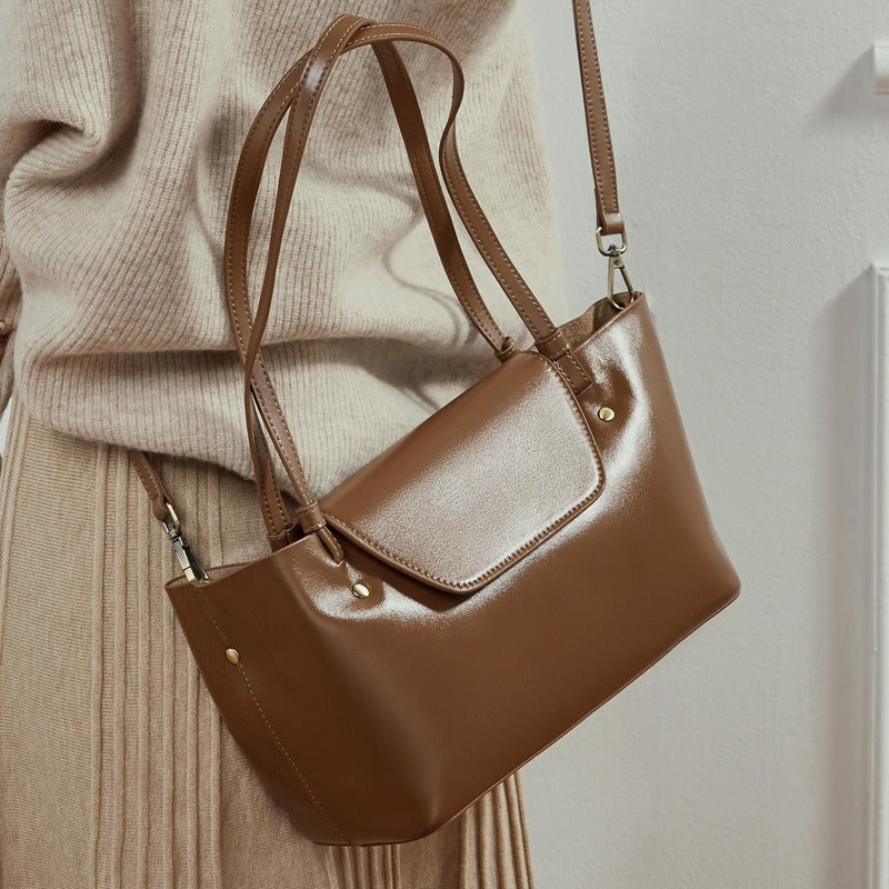 Korean Style Women's Leather Shoulder Bag