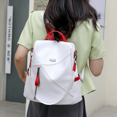 Anti-Theft Soft Leather Women's Backpack