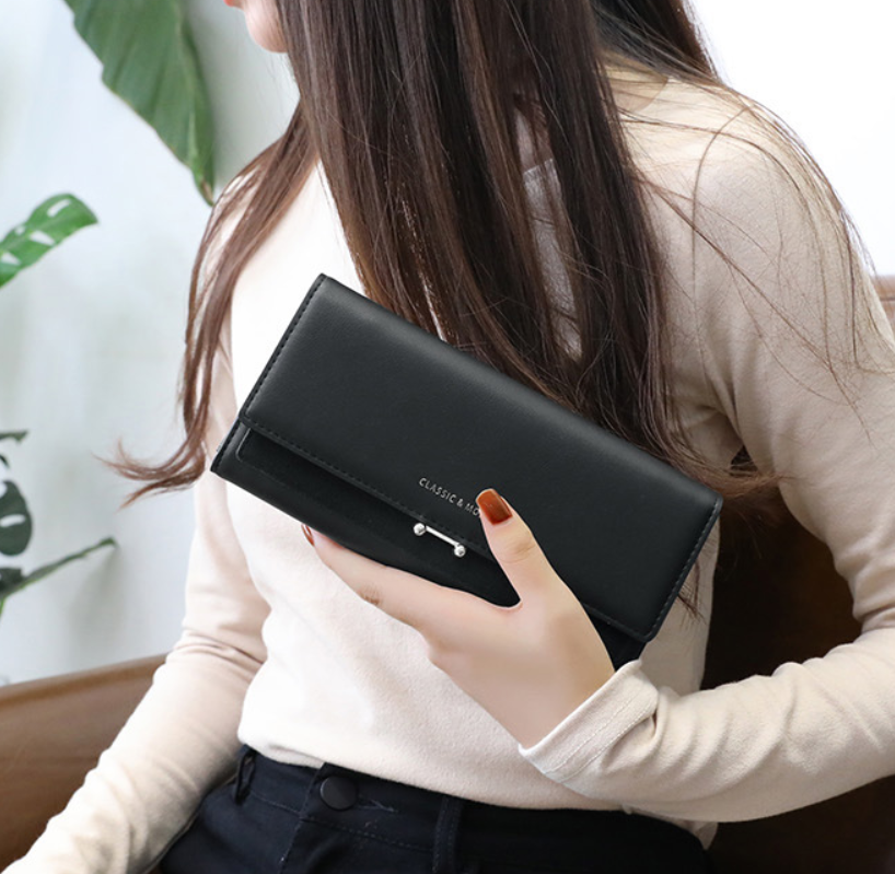 Women's Long Suede Wallet