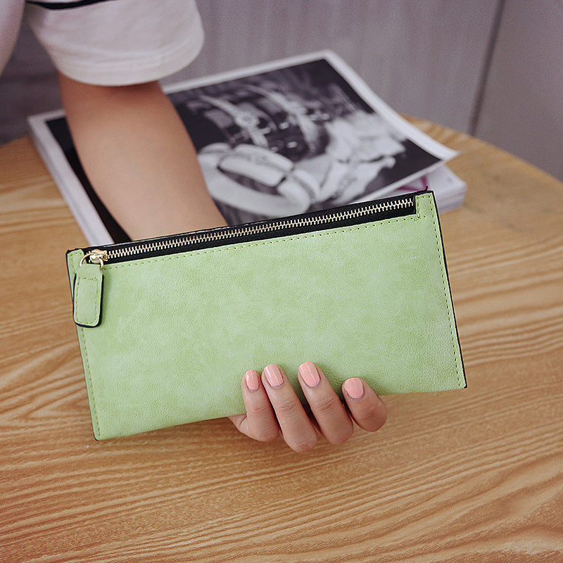 Women's Long Suede Wallet