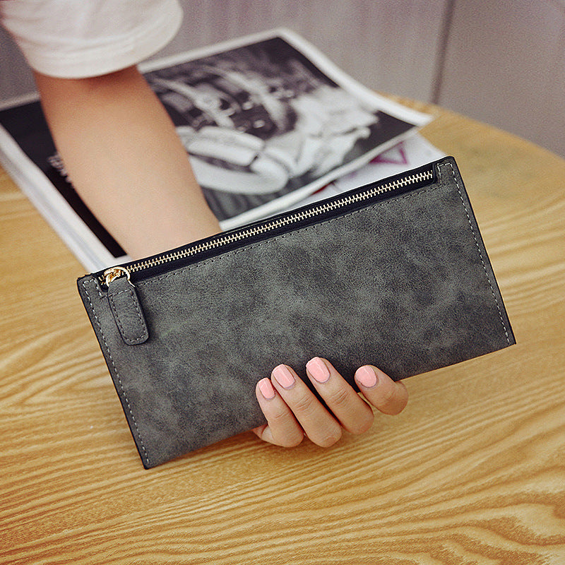 Women's Long Suede Wallet