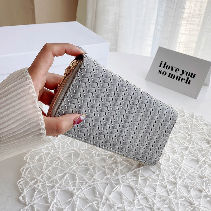 Women's Woven Clutch Wallet
