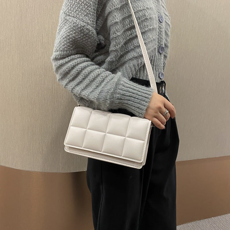 Rhombus PU Crossbody Shoulder Bag