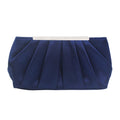 Women's Evening Clutch, Elegant Pleated Satin Bridal Purse for Party Prom Banquet